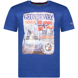 Textiel Heren T-shirts korte mouwen Geographical Norway SW1959HGNO-ROYAL BLUE Blauw