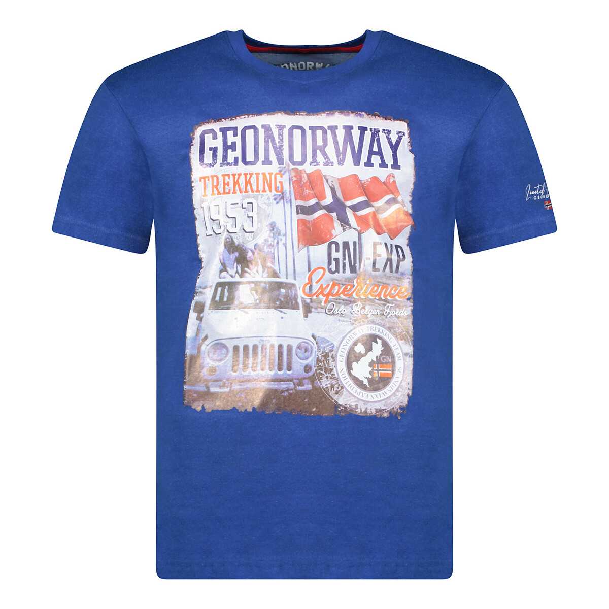 Textiel Heren T-shirts korte mouwen Geo Norway SW1959HGNO-ROYAL BLUE Blauw