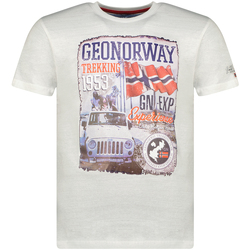 Textiel Heren T-shirts korte mouwen Geographical Norway SW1959HGNO-WHITE Wit