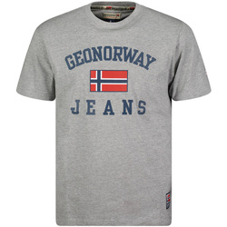 Textiel Heren T-shirts korte mouwen Geographical Norway SX1044HGNO-BLENDED GREY Grijs