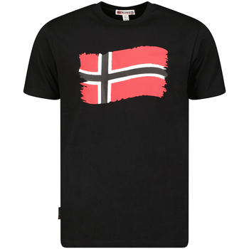 Textiel Heren T-shirts korte mouwen Geographical Norway SX1078HGN-BLACK Zwart