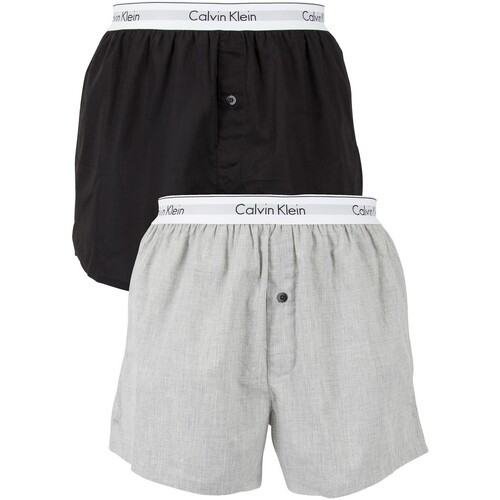 Ondergoed Heren Boxershorts Calvin Klein Jeans 2-pack slim-fit geweven boxers met logo Multicolour