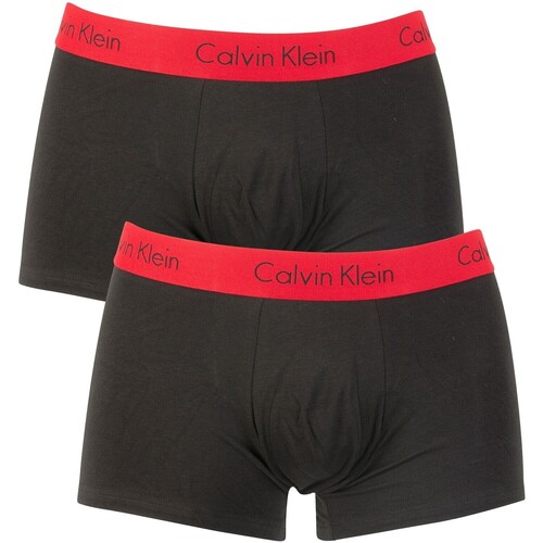 Ondergoed Heren BH's Calvin Klein Jeans 2 Pack Pro Stretch Trunks Zwart