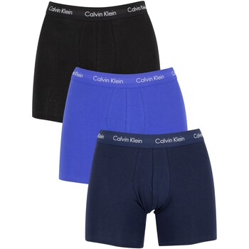 Ondergoed Heren BH's Calvin Klein Jeans Katoenen stretch-boxershorts met 3 pakken Blauw