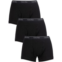 Ondergoed Heren BH's Calvin Klein Jeans 3-pack klassieke pasvorm Trunks Zwart