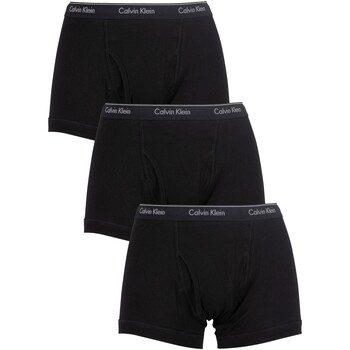Ondergoed Heren BH's Calvin Klein Jeans 3-pack klassieke pasvorm Trunks Zwart