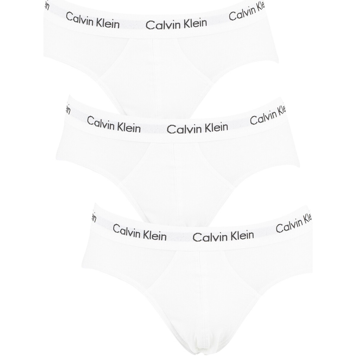 Ondergoed Heren Slips Calvin Klein Jeans Hip-slip met 3 pakken Wit