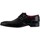Schoenen Heren Derby Jeffery-West Gepolijste leren schoenen met gesp Zwart