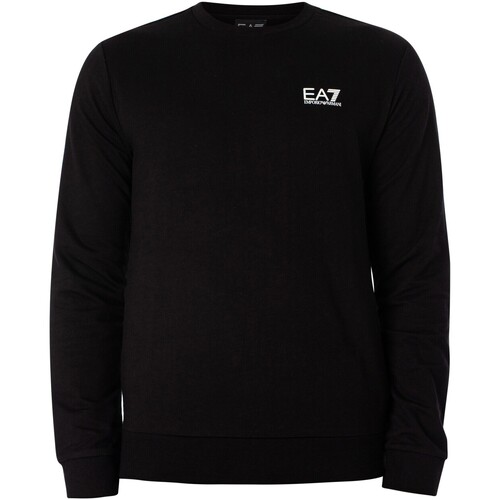 Textiel Heren Sweaters / Sweatshirts Emporio Armani EA7 Logo Sweatshirt Zwart