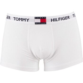 Ondergoed Heren BH's Tommy Hilfiger Vlag Tailleband Trunks Wit