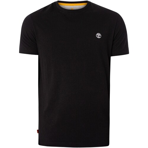 Textiel Heren T-shirts korte mouwen Timberland Dun River slim T-shirt Zwart