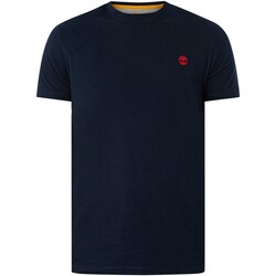 Textiel Heren T-shirts korte mouwen Timberland Dun River slim T-shirt met ronde hals Blauw