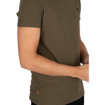 Timberland Dun River slim T-shirt met ronde hals Groen