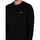 Textiel Heren T-shirts korte mouwen Lyle & Scott Effen T-shirt met lange mouwen Zwart