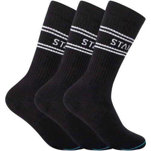 Ondergoed Heren Socks Stance Set van 3 casual basissokken Zwart