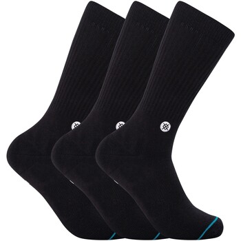 Stance Set van 3 casual sokken met pictogram Zwart