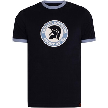 Textiel Heren T-shirts korte mouwen Trojan Spirit Of 69 T-Shirt Blauw