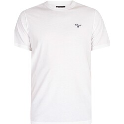 Textiel Heren T-shirts korte mouwen Barbour Sport T-shirt Wit