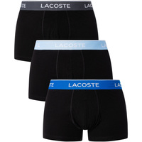 Ondergoed Heren BH's Lacoste 3-pack casual trunks Zwart
