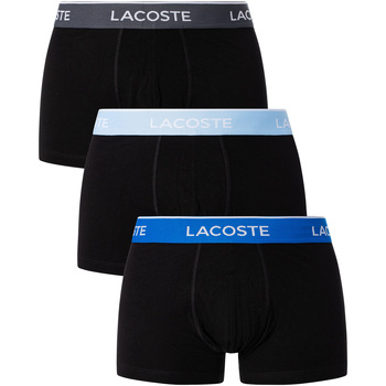 Ondergoed Heren BH's Lacoste 3-pack casual trunks Zwart