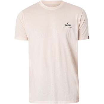 Textiel Heren T-shirts korte mouwen Alpha T-shirt met rugprint Beige