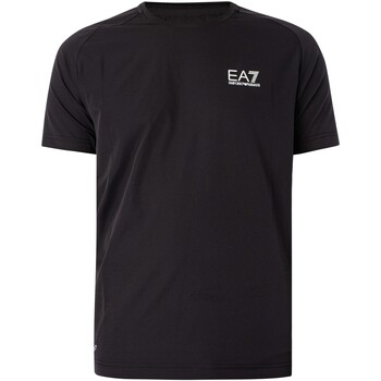 Emporio Armani EA7 Logo Ventus short en T-shirt set Zwart