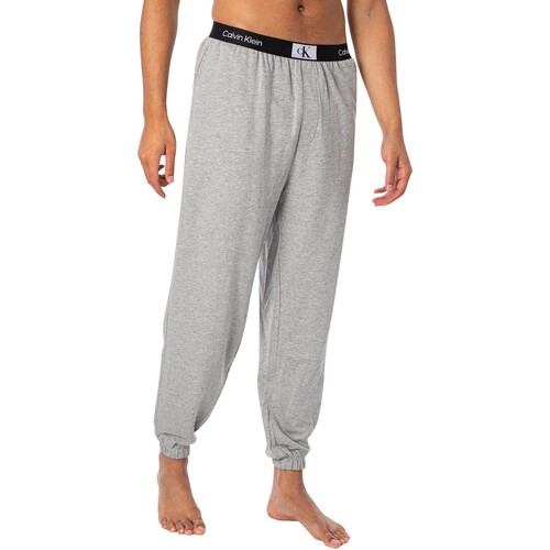 Textiel Heren Pyjama's / nachthemden Calvin Klein Jeans Box-pyjamabroek uit 1996 met logo Grijs