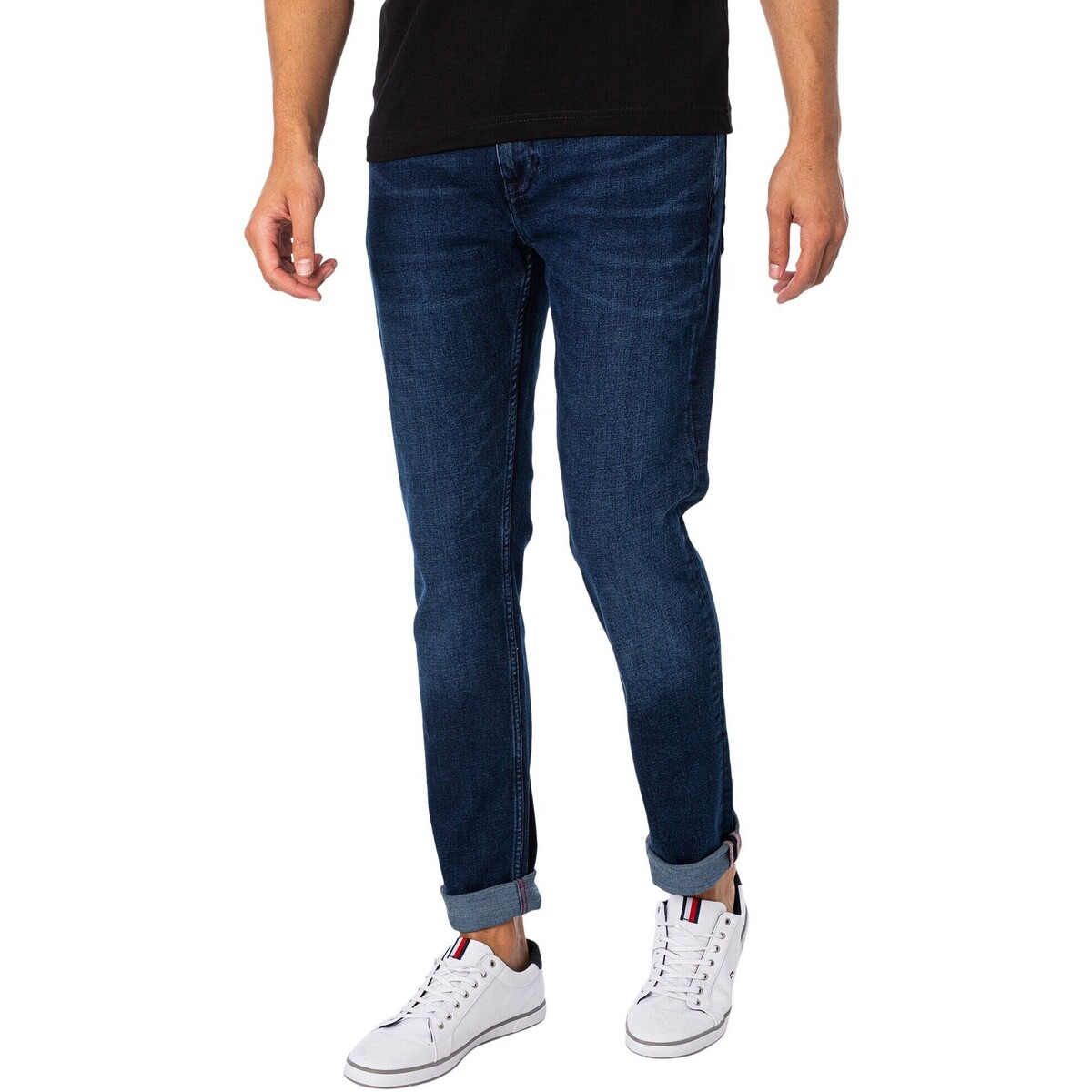 Textiel Heren Straight jeans Tommy Hilfiger Core rechte Denton-jeans Blauw