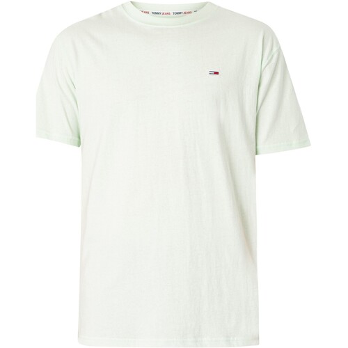 Textiel Heren T-shirts korte mouwen Tommy Jeans Klassiek effen T-shirt Groen