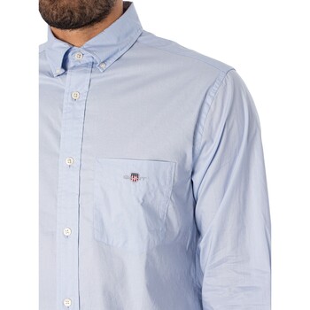 Gant Normaal popeline overhemd Blauw