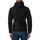 Textiel Heren Trainings jassen Emporio Armani EA7 Logo ritssluiting donsjack Zwart