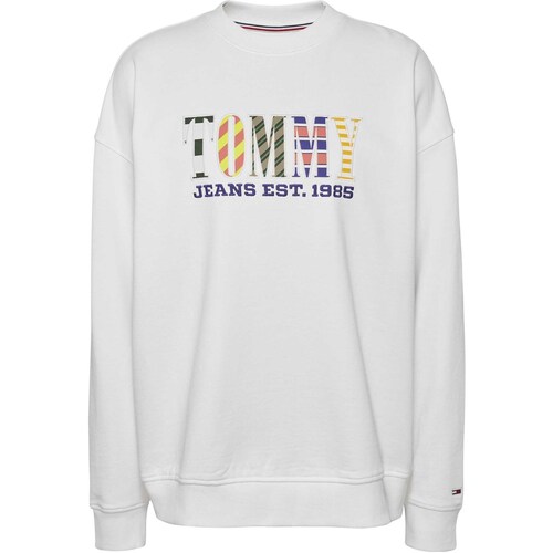Textiel Dames Fleece Tommy Jeans Tjw Ovr Tj Luxe 2 Cr Wit