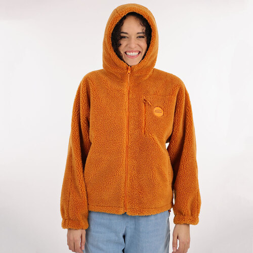 Textiel Dames Mantel jassen Oxbow Omkeerbare sherpajas in nylon P2JORIS Oranje
