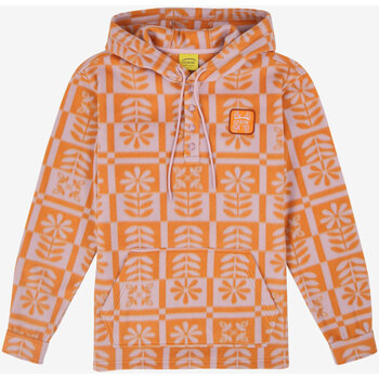 Textiel Dames Sweaters / Sweatshirts Oxbow Sweater in fleece met capuchon en trekkoorden P2SELMA Oranje