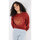 Textiel Dames Sweaters / Sweatshirts Oxbow Wijde bedrukte sweater met ronde hals P2SARDINI Rood