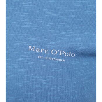 Marc O'Polo Poloshirt Melange Azuurblauw Blauw