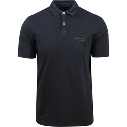 Textiel Heren T-shirts & Polo’s Marc O'Polo Poloshirt Melange Navy Blauw
