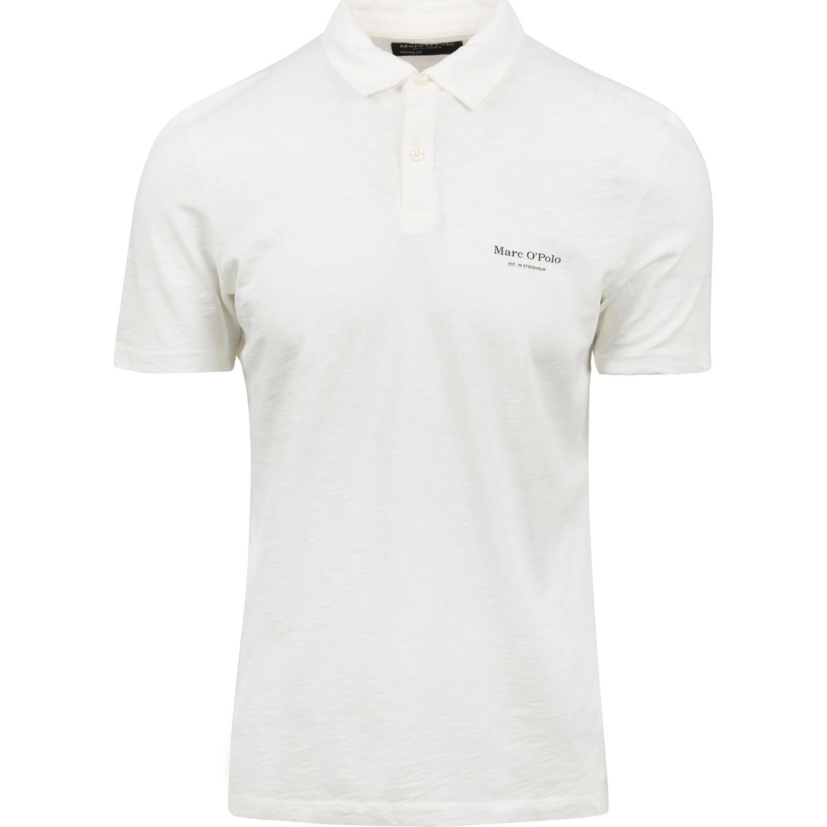 Textiel Heren T-shirts & Polo’s Marc O'Polo Poloshirt Melange Wit Wit