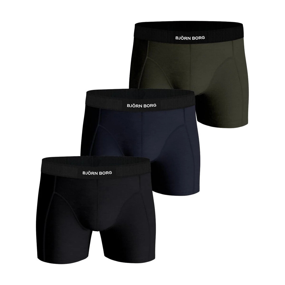 Ondergoed Heren BH's Björn Borg Boxers Premium 3 Pack Multicolour Zwart