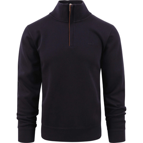 Textiel Heren Sweaters / Sweatshirts Gant Halfzip Sacker Trui Navy Blauw
