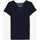 Textiel Dames T-shirts korte mouwen Oxbow Losse top met kanten inzetstuk P2TIA Blauw