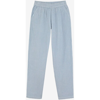 Textiel Dames Broeken / Pantalons Oxbow Jogpant in fluweel P2ROY Blauw