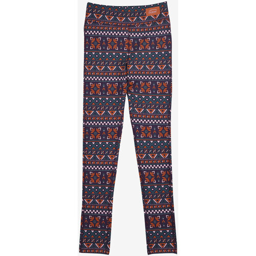 Textiel Dames Broeken / Pantalons Oxbow Legging in tricot met print P2RIGO Violet