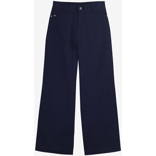 Textiel Dames Broeken / Pantalons Oxbow Flared broek in keperstof P2BALI Blauw