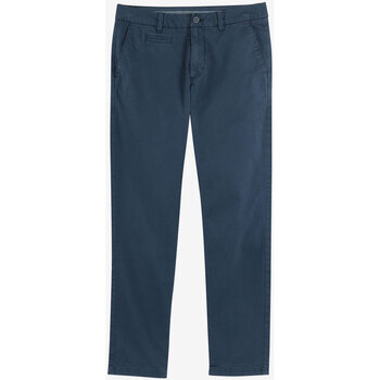 Textiel Heren Broeken / Pantalons Oxbow Effen chinobroek met stretch P2REANO Blauw