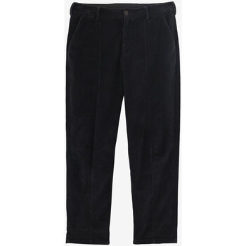 Textiel Heren Broeken / Pantalons Oxbow Fluwelen chinobroek met stretch P2REMI Zwart