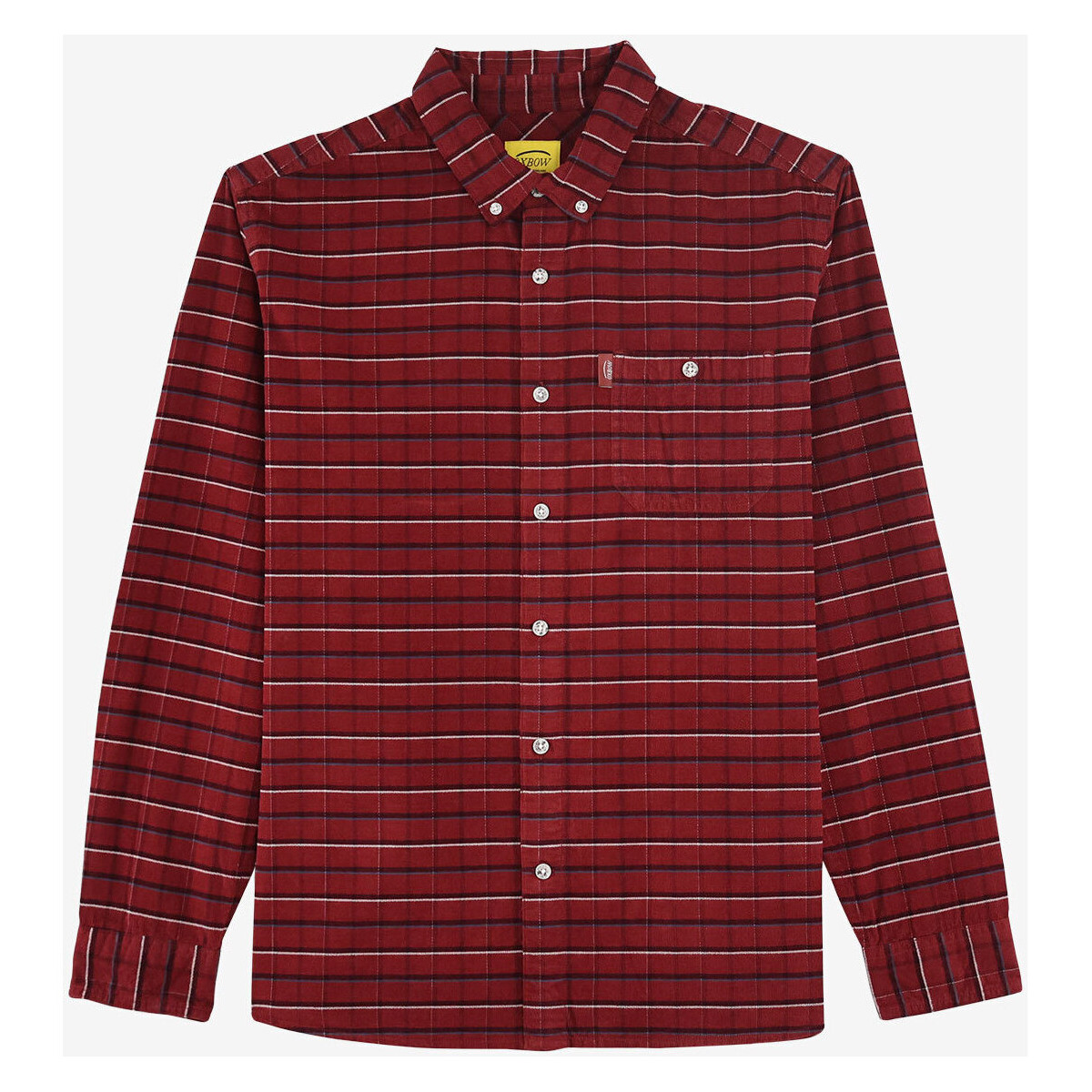 Textiel Heren Overhemden lange mouwen Oxbow Geruit overhemd met lange mouwen P2COTUKA Rood