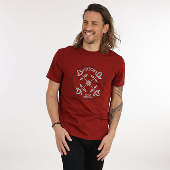 Oxbow T-shirt met korte mouwen en print P2TEGANE Rood