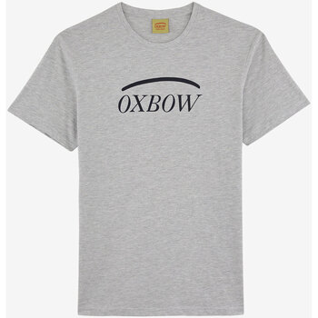 Textiel Heren T-shirts korte mouwen Oxbow T-shirt met korte mouwen en print P2TALAI Grijs