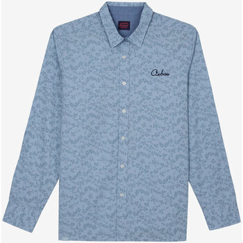 Oxbow Overhemd met lange mouwen microprint P2CERLING Blauw